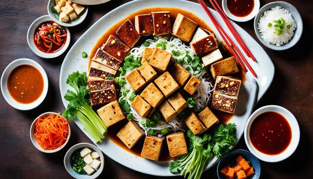 Stinky Tofu with Mala Sauce